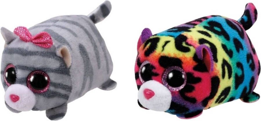 Ty Knuffel Teeny &apos;s Cassie Mouse & Jelly Leopard