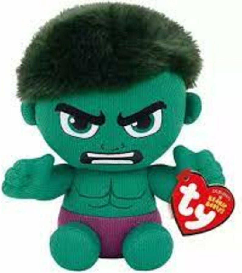 Ty Beanie Babies Marvel Knuffel Hulk 15 Cm