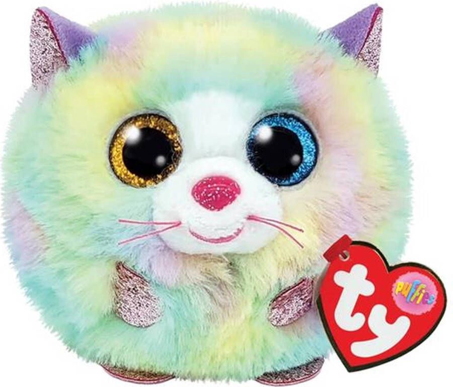 Ty Puffies Knuffel Kat Heather 10 cm