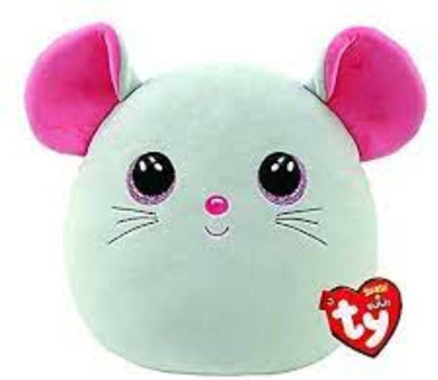 Ty Squish a Boo Catnip Mouse 20cm Zacht Knuffelkussen Decoratief Catnip