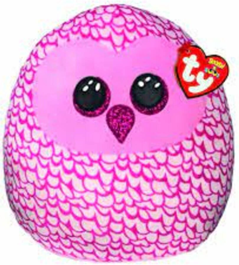 Ty Squish A Boo Knuffelkussen Uil Pinky 23 cm