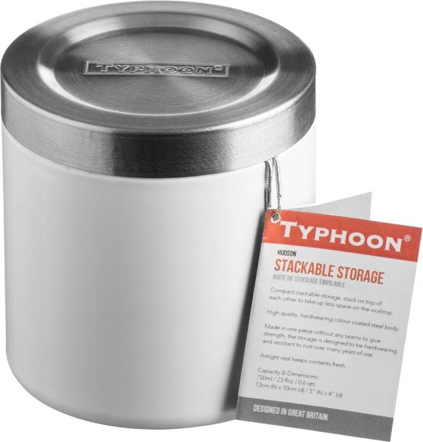 Typhoon Hudson Voorraaddoos Wit Met deksel H 11 cm