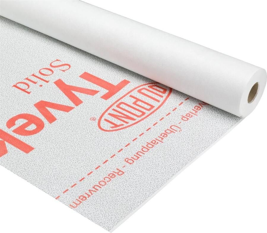 Tyvek Solid Damp-open folie 1 50x 50m1 (75m²) Bouwfolie Waterdicht Gevel dak
