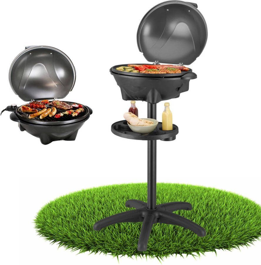 TZS FIRST AUSTRIA Elektrische BBQ met Grillplaat 2400 W Grilloppervlak 44 x 33.5cm Zwart