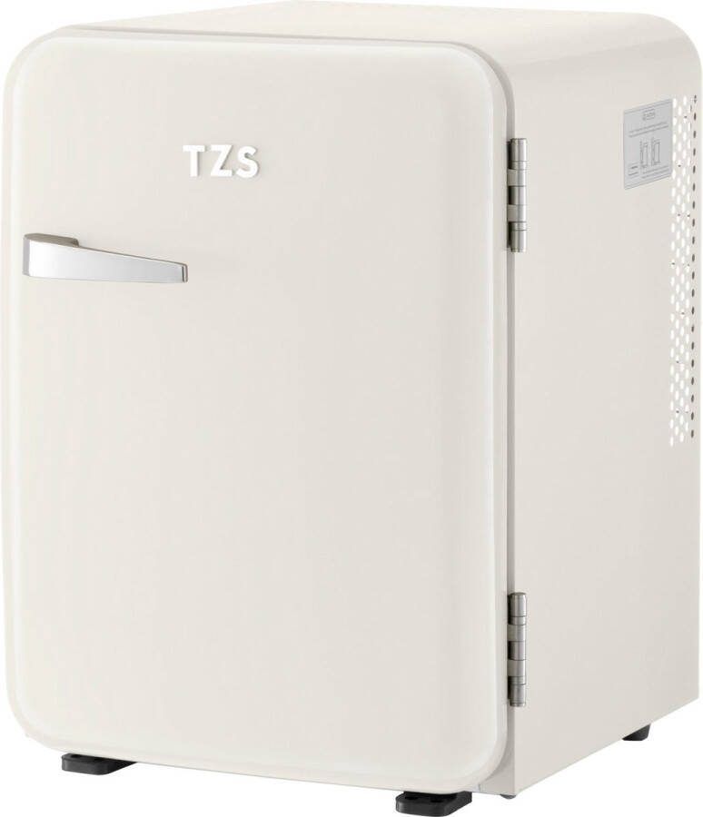 TZS FIRST AUSTRIA Mini koelkast Minibar 40 liter Vrijstaand Volledig stil 22dB Retro Crème
