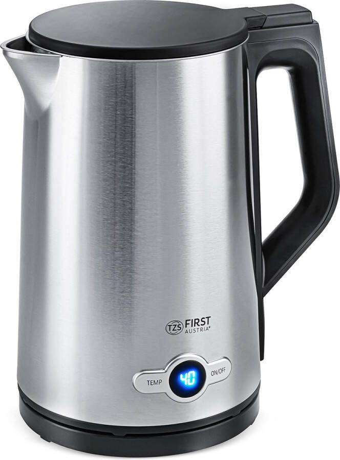 TZS FIRST AUSTRIA Waterkoker -1.7L- met Temperatuurregeling 360° draaibaar 2200W RVS