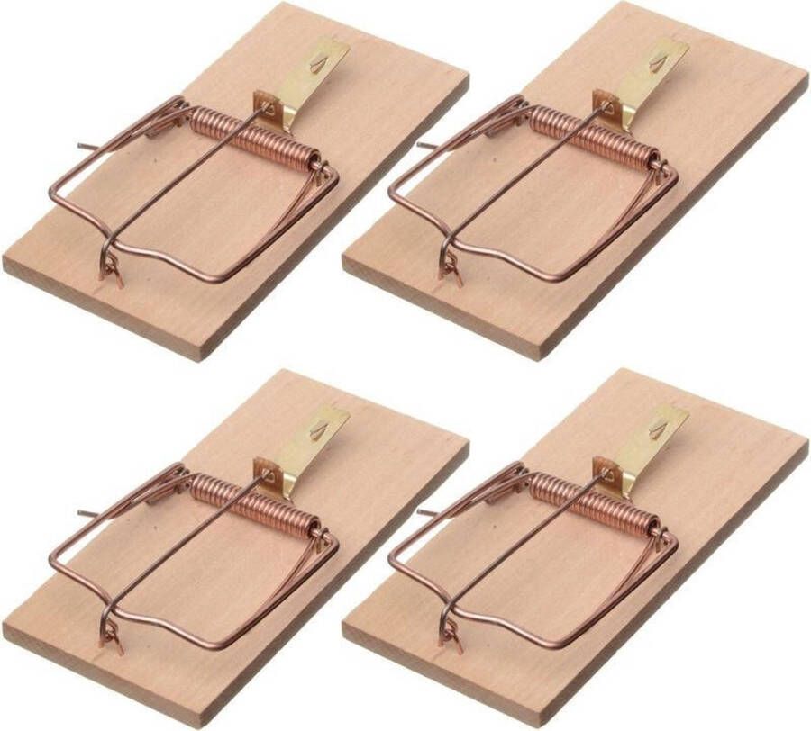Ubbink 4x Rattenvallen rattenklemmen 17 cm Ongediertebestrijding ongediertewering tegen ratten