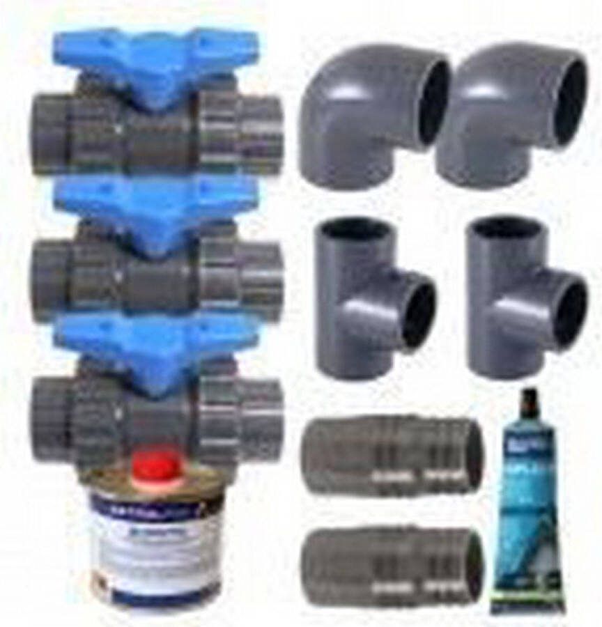 Ubbink Deluxe bypass-set voor zwembadverwarming