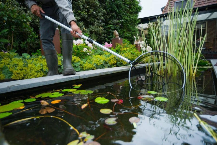 Ubbink Powernet rond groot grofmazig Ø40cm met telescoopsteel 113-180cm