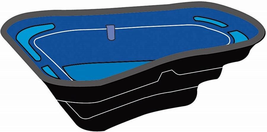Ubbink Voorgevormde Vijver Start 500 Hdpe 500l H50x179x140cm