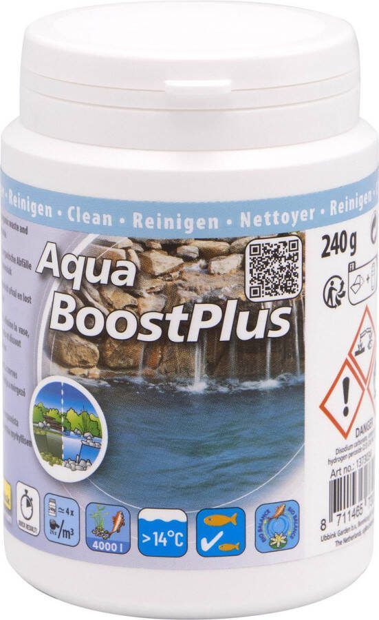 Ubbink vijverwaterbehandelingsmiddel Aqua Boost Plus 240g wateronderhoud