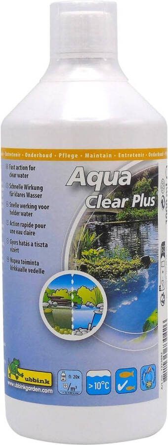 Ubbink vijverwaterbehandelingsmiddel Aqua Clear Plus 1000ml wateronderhoud