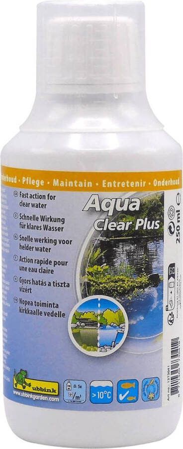 Ubbink vijverwaterbehandelingsmiddel Aqua Clear Plus 250ml wateronderhoud
