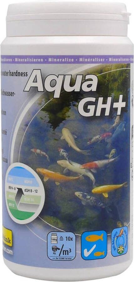 Ubbink vijverwaterbehandelingsmiddel Aqua GH+ 1000g wateronderhoud