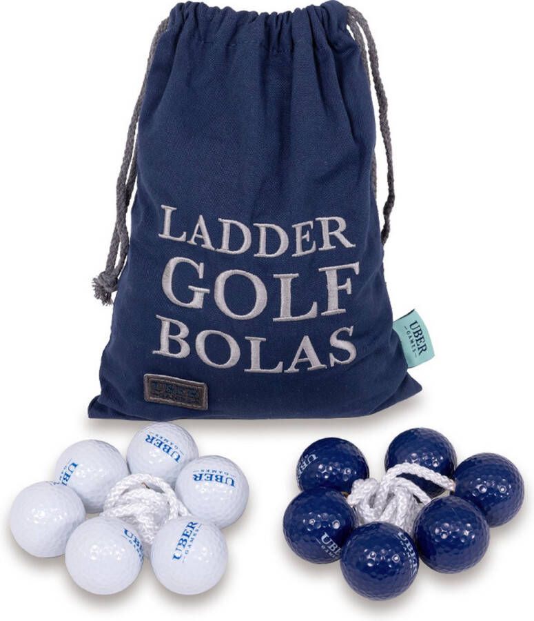Ubergames Ladder Golf Bolas Hard 3 marineblauw en 3 wit Top Kwaliteit Klasse en Geweldig