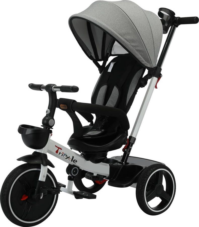 Ubravoo SwivelCruise 360: 6-in-1 Innovatieve Driewieler met Verstelbare Duwbeugel Afneembare Kap en Veiligheidsharnas voor Peuters en Kleuters [18-60 maanden] Ultieme Wendbaarheid voor Eindeloos Speelplezier!