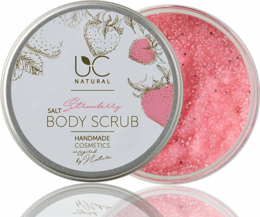 UC Natural Strawberry With Cream Salt Body Scrub 2 stuks