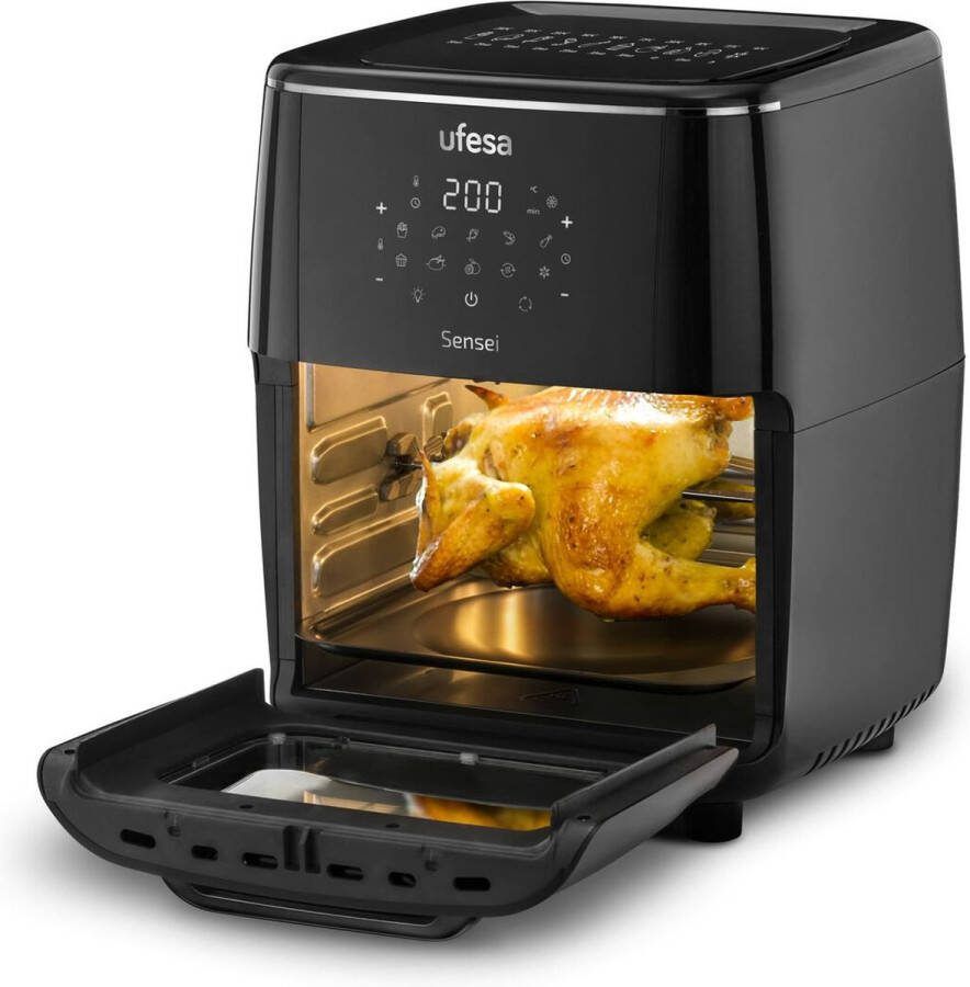 UFESA Sensei Enkel 12 l Vrijstaand 1700 W Heteluchtfriteuse Zwart