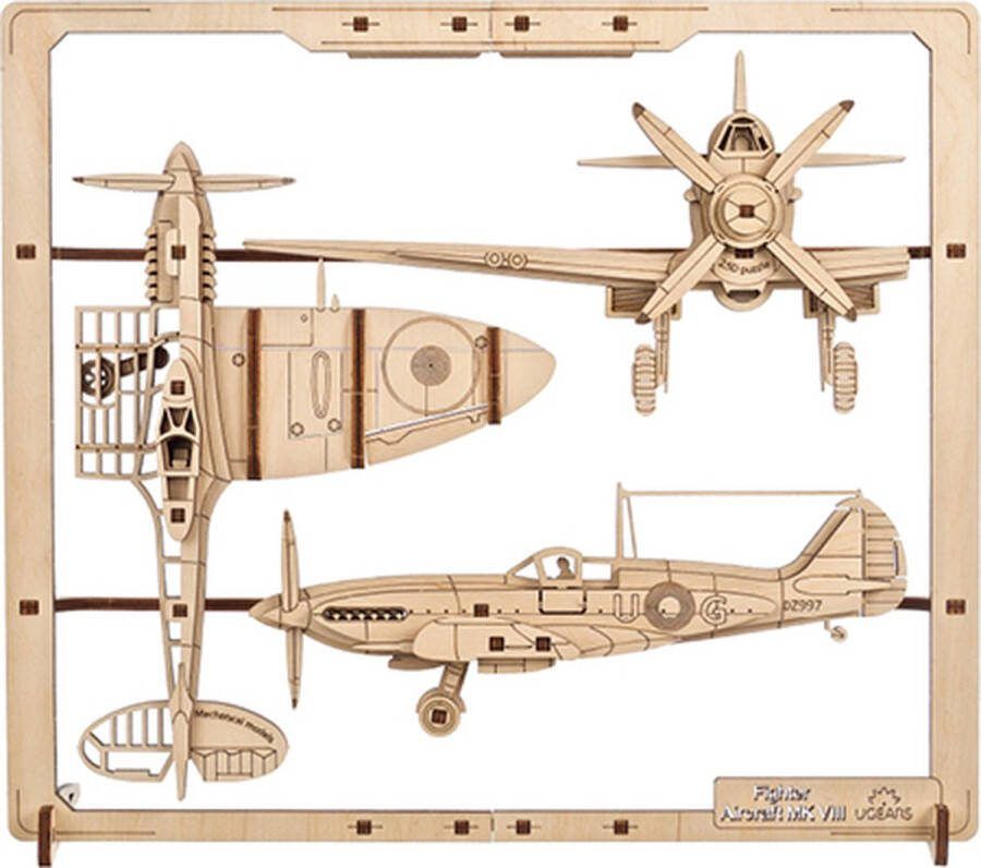Ugears 2.5D Puzzel Fighter Aircraft