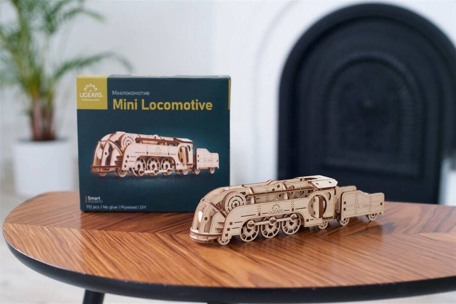 Ugears Houten Modelbouw Mini Locomotive SMART