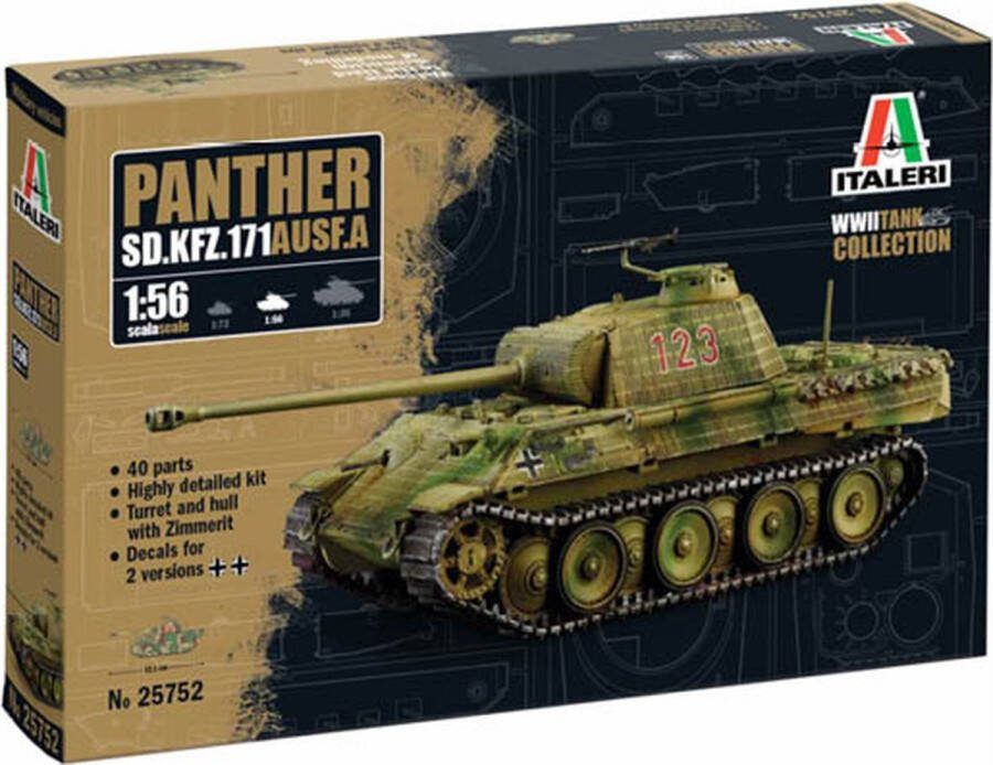 Ugears Italeri Panther Sd.Kfz.171 Ausf. A (1:56)