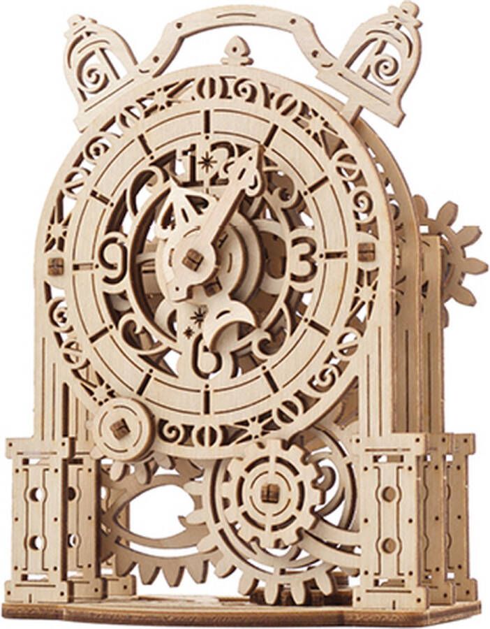 Ugears modelbouw hout Vintage alarm clock wekker