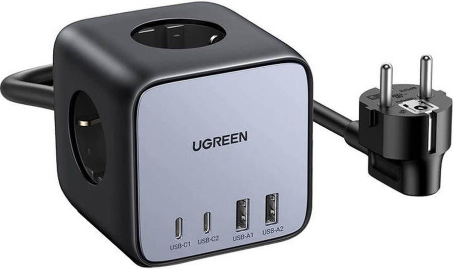 Ugreen DigiNest Powercube Verdeelstekker 7 Poorten USB-A USB-C en 230V