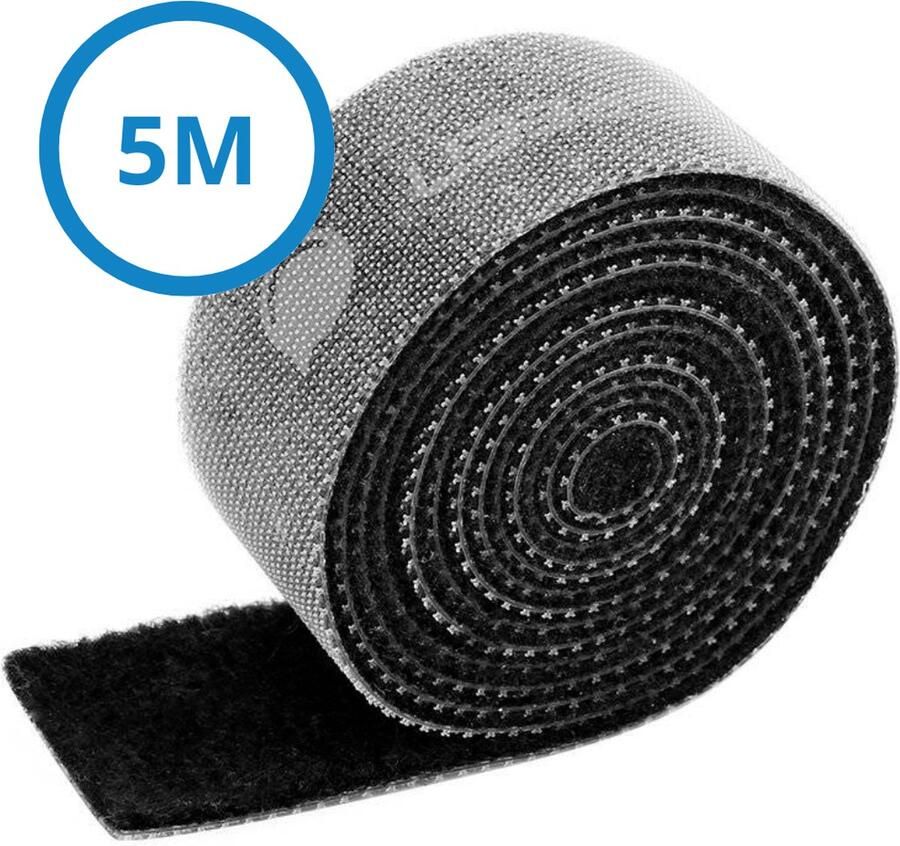 Ugreen Kabel Organiser Kabelbinders Klittenband 5 Meter Zwart