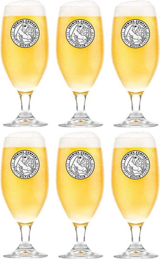 Uiltje IPA Bierglas 25cl Set van 6 Bierglazen Perfect voor IPA Speciaal bier en Craft Biergenot