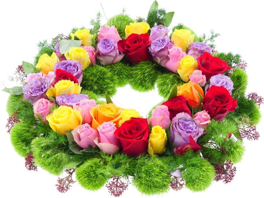 Uitvaartbloemen [Rouwstuk Krans Eerbetoon Vol Liefde]-[Bloemstuk] [Rouwboeket] [ ]