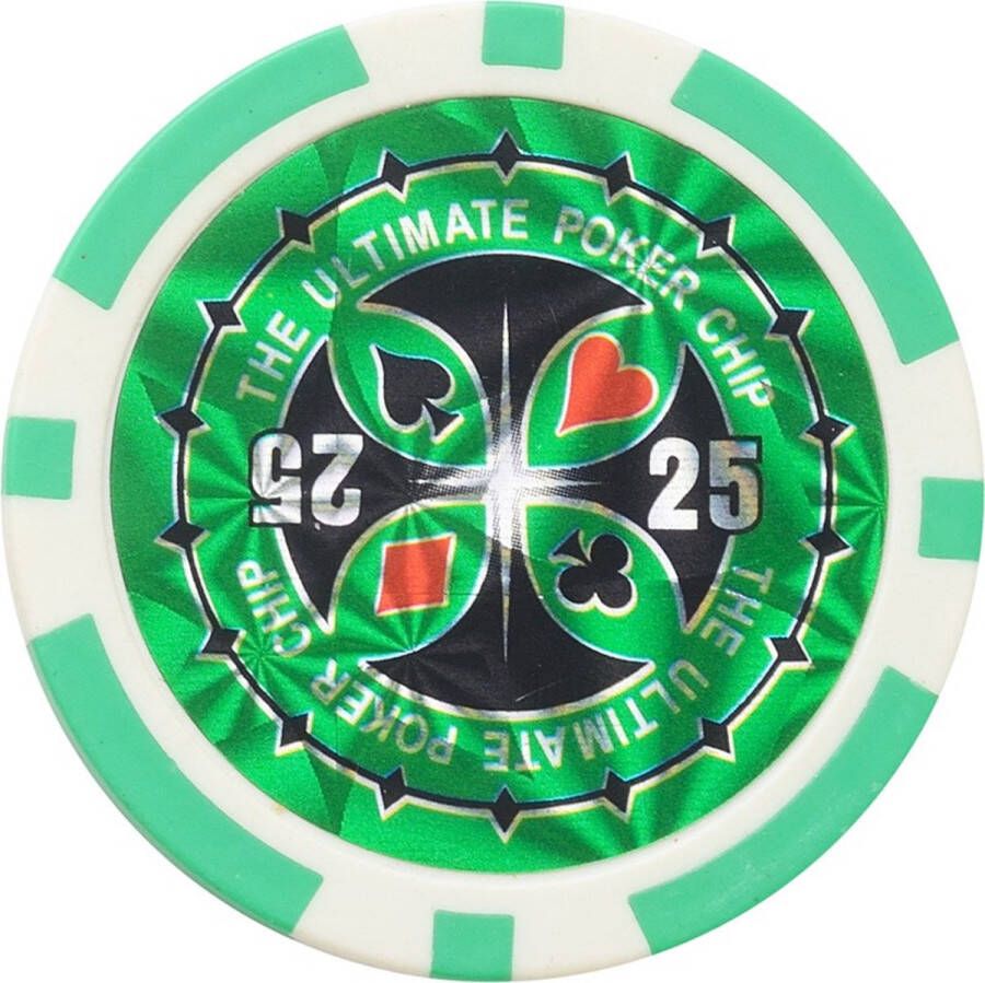 PEGASI Ultimate pokerchip 11.5g Value 25 25st. Texas Hold'em Poker Chips Fiches voor Pokeren