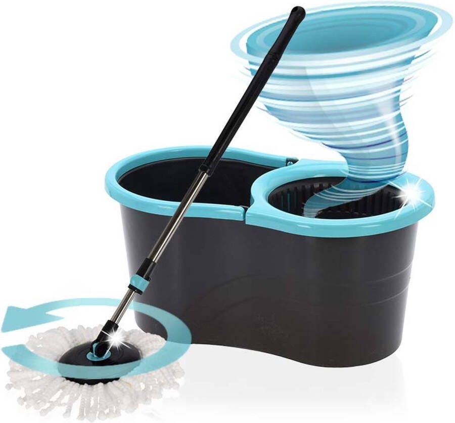 Ultra Clean Mopset 3-In-1 Spinning Mop 14 Liter Met Pedaalsysteem