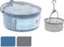 Ultra Clean Wasknijpermand met 50 wasknijpers Grijs of blauw - Thumbnail 1