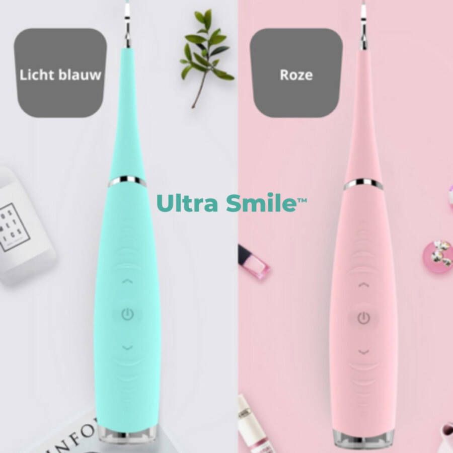 Ultra Smile Elektrische Tandsteen Verwijderaar Gebitsreiniger Rose