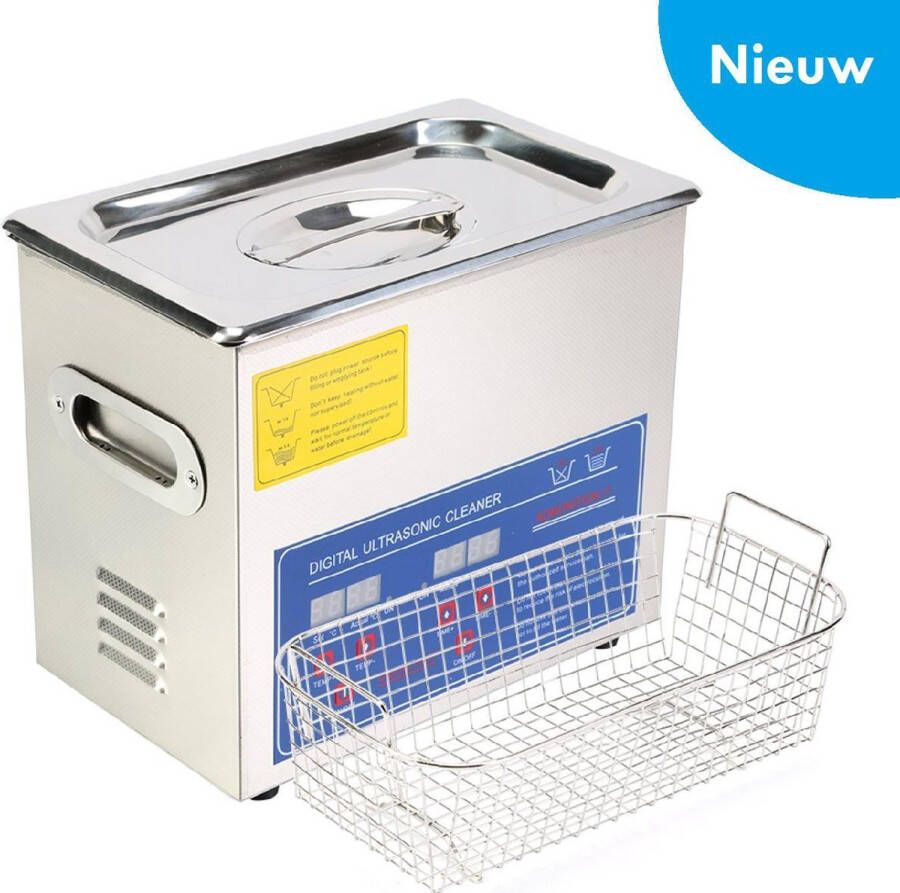 UltraCleaner Ultrasoon Reiniger 15 Liter | 15L| Ultrasone Reinigingsmachine | Ultrasoonbad | Reinigingsbad | Reinigingsbak | Ultrasoonbak | Ultrasonic Cleaner | Sieraden bak pedicure bril -brillen)