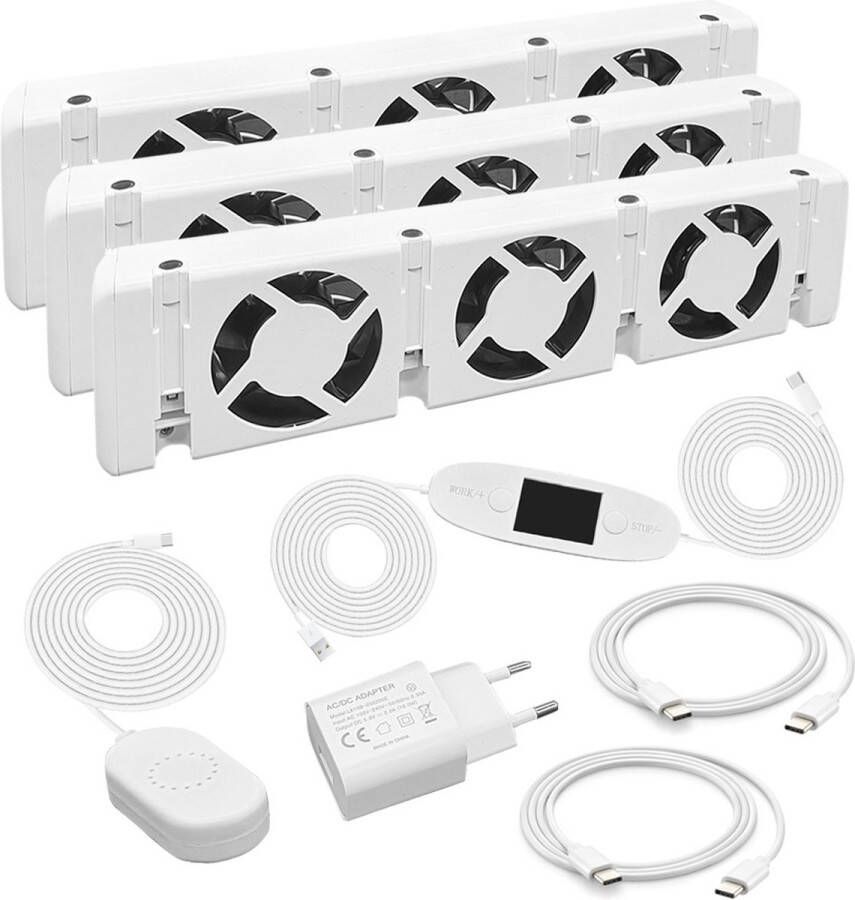 Ultraheat radiator ventilatoren triple set booster
