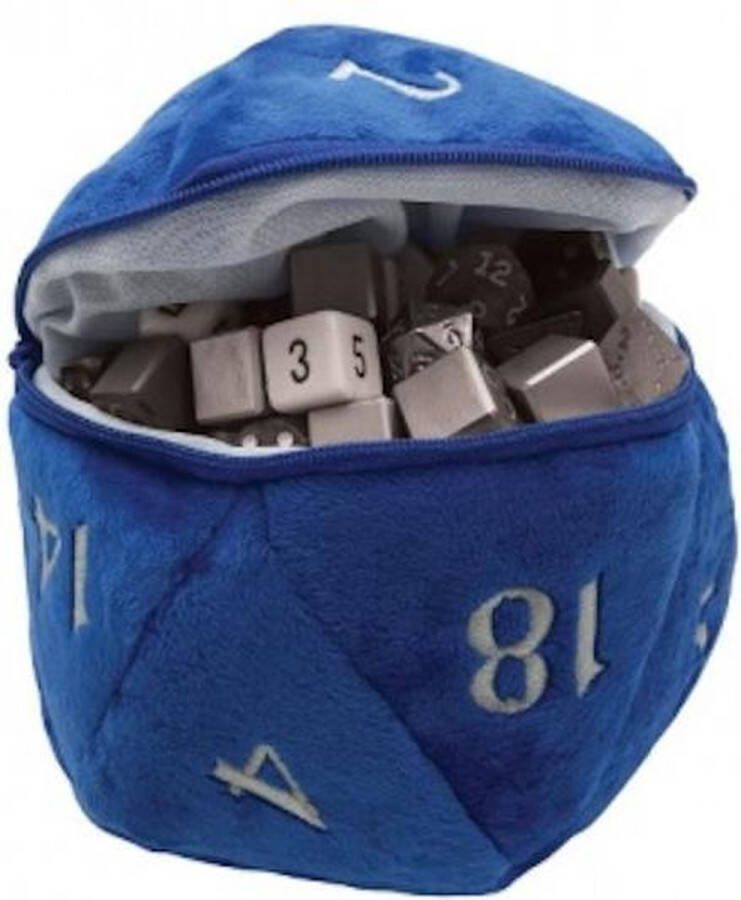 Ultrapro D20 Plush Dice Bag Blue