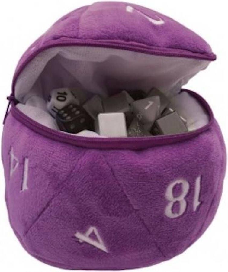Ultrapro D20 Plush Dice Bag Purple