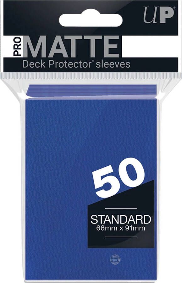 Ultrapro Deck Protector Trading Card Sleeves Pro-Matte Blue D12 50 stuks