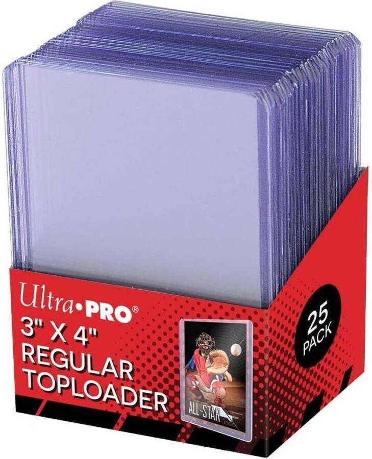 Ultrapro Kaarten Toploaders| 25x Stuks Ultra Pro 3x4 |Regular|Toploader TCG kaarthouders Ultra Pro Cards toploader| plastiek| Holder Toploader Transparant
