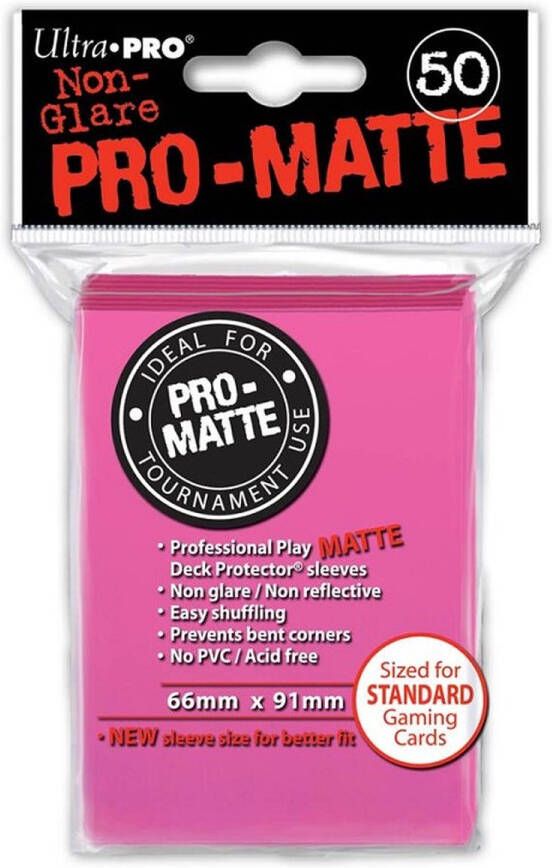 Ultrapro SLEEVES Pro-Matte Bright Pink d12
