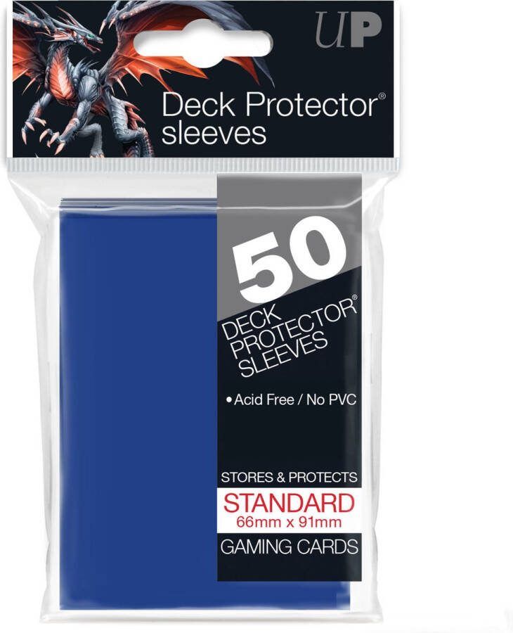 Ultrapro Blauwe speelkaartsleeves standaard ultra pro