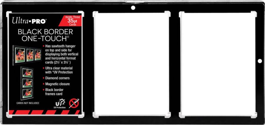 Ultrapro Ultra PRO One-Touch Magnetic Holder Black Border 3-card