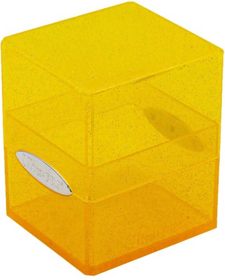 Ultrapro Ultra Pro Satin Cube Glitter Yellow Deck Box
