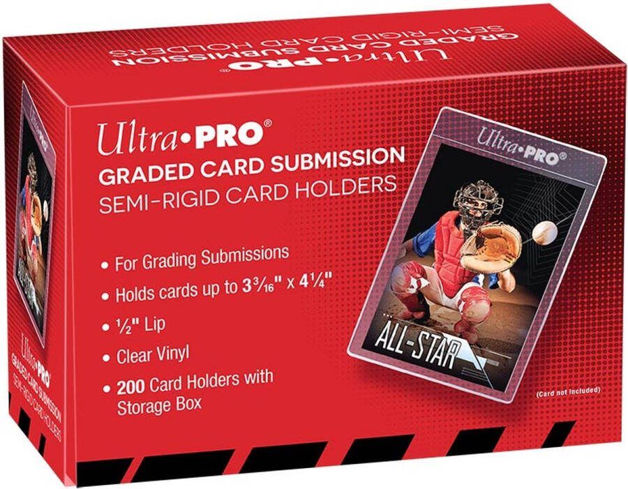 Ultrapro Ultra Pro Semi Rigid 1 2 Lip Tall Sleeves 200ct EN
