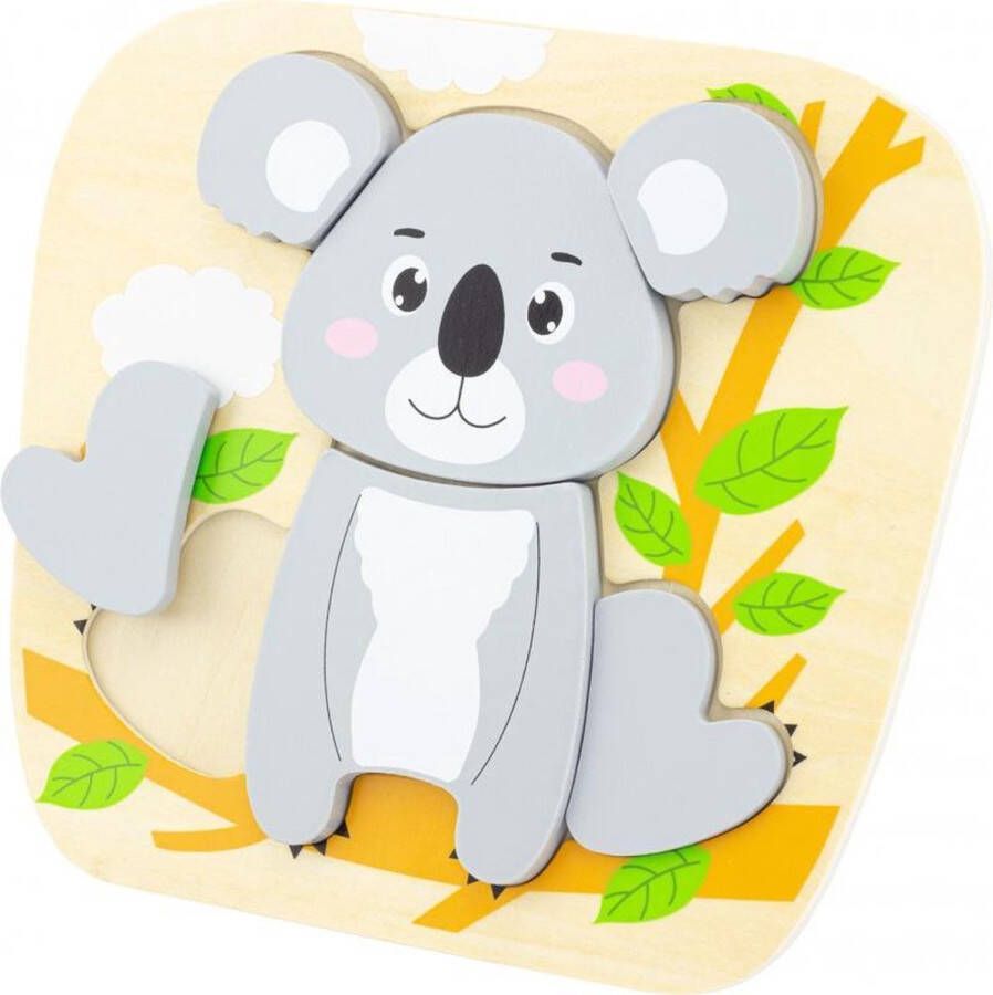 Ulysse Couleurs d'Enfance Houten Vormen Puzzel Koala 6 Stukjes