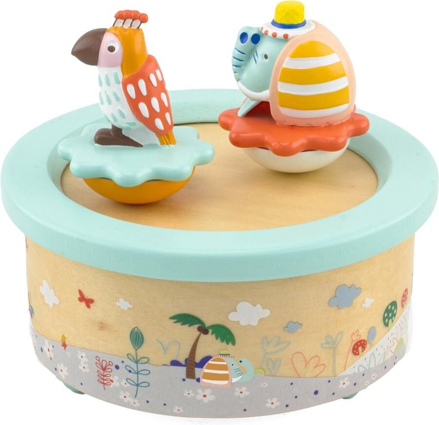 Ulysse Couleurs d'Enfance Muziekdoos Olifant