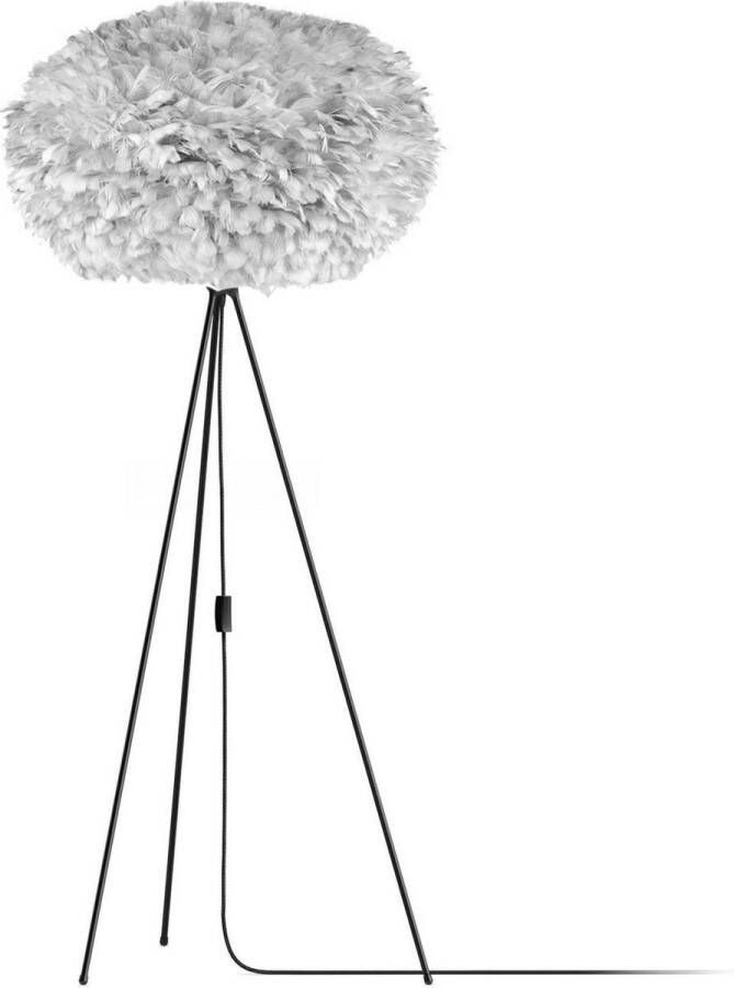 Umage Eos X-large vloerlamp light grey met tripod zwart Ø 75 cm