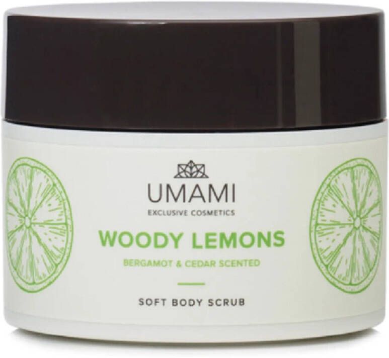 Umami Woody Lemons Soft Body Scrub 250ml
