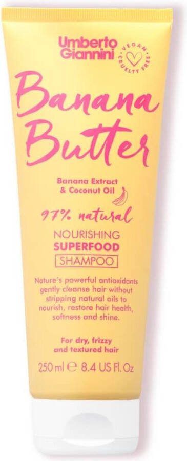 Umberto Giannini Banana Butter Nourishing Superfood Shampoo 250ml